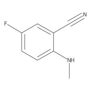5-fluoro-2-(methylamino)benzonitrile结构式