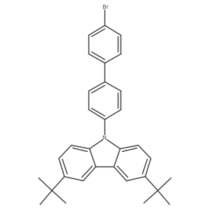 9-[4-(4-Bromophenyl)phenyl]-3,6-ditert-butylcarbazole Structure