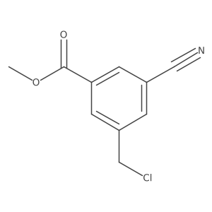 Methyl 3-(chloromethyl)-5-cyanobenzoate结构式