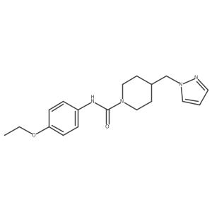 4-((1H-pyrazol-1-yl)methyl)-N-(4-ethoxyphenyl)piperidine-1-carboxamide Structure