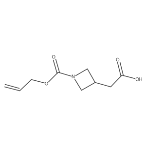 2-{1-[(Prop-2-en-1-yloxy)carbonyl]azetidin-3-yl}acetic acid Structure