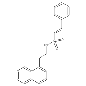 N-[2-(naphthalen-1-yl)ethyl]-2-phenylethene-1-sulfonamide结构式