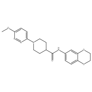 N-(2,3-dihydro-1,4-benzodioxin-6-yl)-1-(6-methoxypyridazin-3-yl)piperidine-4-carboxamide Structure