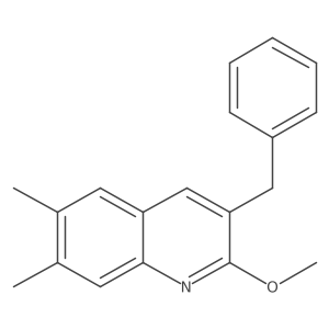 3-Benzyl-2-methoxy-6,7-dimethylquinoline结构式
