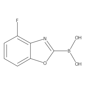 (4-Fluoro-1,3-benzoxazol-2-yl)boronic acid结构式