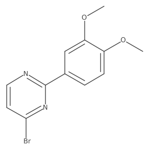 4-Bromo-2-(3,4-dimethoxyphenyl)pyrimidine Structure