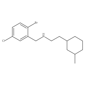 Benzenemethanamine, 2-bromo-5-chloro-N-[2-(3-methylcyclohexyl)ethyl]-结构式