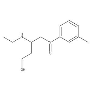 1-Butanol, 3-(ethylamino)-4-[(3-methylphenyl)sulfinyl]-结构式