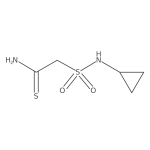 2-(Cyclopropylsulfamoyl)ethanethioamide Structure