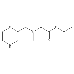 Ethyl 2-{methyl[(morpholin-2-yl)methyl]amino}acetate Structure