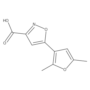 5-(2,5-Dimethylfuran-3-yl)-1,2-oxazole-3-carboxylic acid结构式