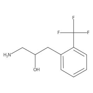 1-Amino-3-[2-(trifluoromethyl)phenyl]propan-2-ol结构式