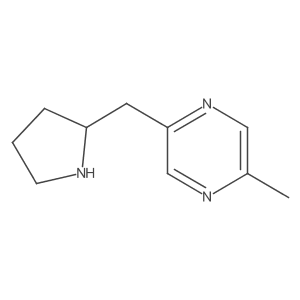 2-Methyl-5-[(pyrrolidin-2-yl)methyl]pyrazine Structure