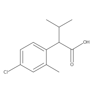 2-(4-Chloro-2-methylphenyl)-3-methylbutanoic acid Structure