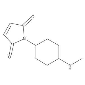 1-[4-(Methylamino)cyclohexyl]-2,5-dihydro-1H-pyrrole-2,5-dione结构式