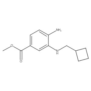 Methyl 4-amino-3-[(cyclobutylmethyl)amino]benzoate Structure