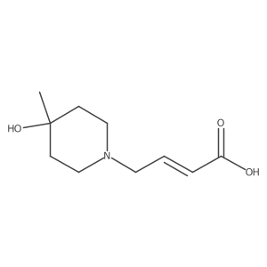 4-(4-Hydroxy-4-methylpiperidin-1-yl)but-2-enoic acid Structure