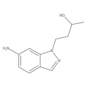 4-(6-amino-1H-indazol-1-yl)butan-2-ol结构式