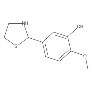 2-Methoxy-5-(1,3-thiazolidin-2-yl)phenol Structure