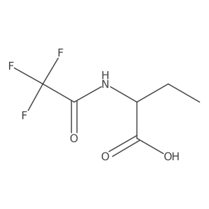 (R)-2-(2,2,2-Trifluoroacetamido)butanoic acid结构式