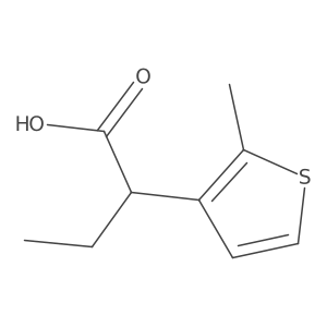 2-(2-Methylthiophen-3-yl)butanoic acid Structure