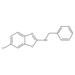 Benzyl-(6-chloro-benzooxazol-2-yl)-amine结构式