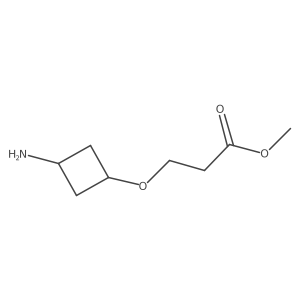Methyl 3-[(3-aminocyclobutyl)oxy]propanoate结构式