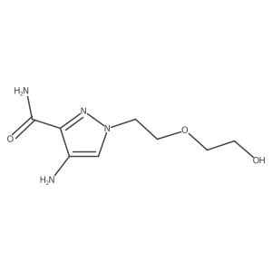 4-amino-1-[2-(2-hydroxyethoxy)ethyl]-1H-pyrazole-3-carboxamide Structure