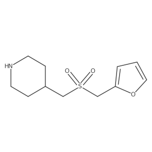4-(2-furylmethylsulfonylmethyl)piperidine结构式