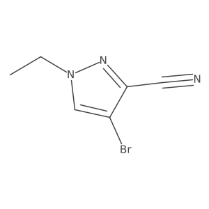 4-Bromo-1-ethyl-1H-pyrazole-3-carbonitrile结构式