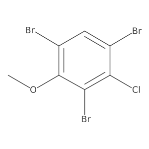 2,4,6-Tribromo-3-chloroanisole Structure