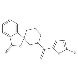 1'-(5-chlorothiophene-2-carbonyl)-3H-spiro[isobenzofuran-1,3'-piperidin]-3-one Structure