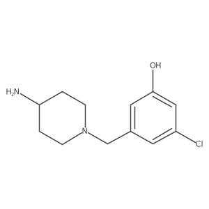 3-[(4-Amino-1-piperidinyl)methyl]-5-chlorophenol Structure