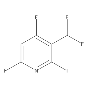 3-(Difluoromethyl)-4,6-difluoro-2-iodopyridine结构式
