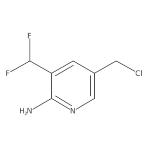 5-(Chloromethyl)-3-(difluoromethyl)pyridin-2-amine Structure