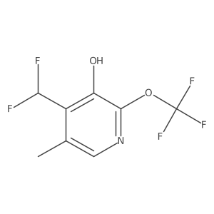 4-(Difluoromethyl)-5-methyl-2-(trifluoromethoxy)pyridin-3-ol Structure