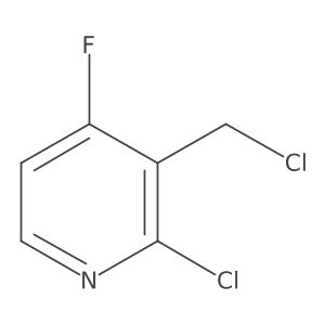 2-Chloro-3-(chloromethyl)-4-fluoropyridine Structure