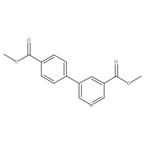 Methyl 5-[4-(methoxycarbonyl)phenyl]pyridine-3-carboxylate结构式
