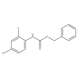 Benzyl N-(4-chloro-2-fluorophenyl)carbamate结构式