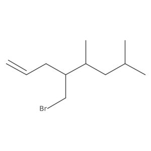 4-(Bromomethyl)-5,7-dimethyloct-1-ene结构式