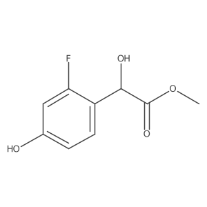 Methyl 2-(2-fluoro-4-hydroxyphenyl)-2-hydroxyacetate结构式