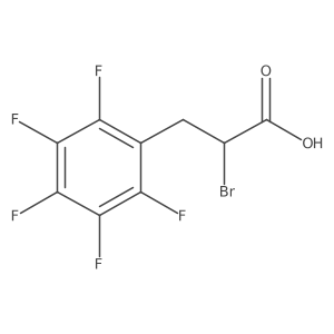 I+/--Bromo-2,3,4,5,6-pentafluorobenzenepropanoic acid Structure