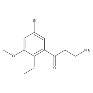 3-Amino-1-(5-bromo-2,3-dimethoxyphenyl)propan-1-one Structure