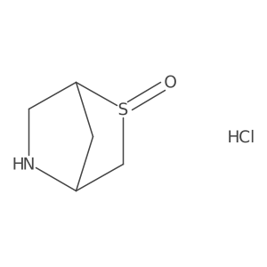 (1S,4S)-2-Thia-5-azabicyclo[2.2.1]heptane 2-oxide hydrochloride结构式