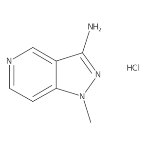 1-methyl-1H-pyrazolo[4,3-c]pyridin-3-amine hydrochloride结构式