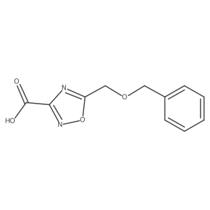 5-[(Benzyloxy)methyl]-1,2,4-oxadiazole-3-carboxylic acid结构式