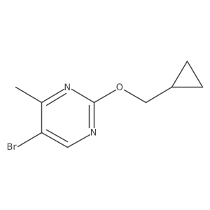 5-bromo-2-(cyclopropylmethoxy)-4-methylPyrimidine Structure
