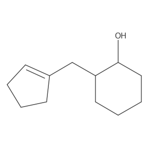 2-(Cyclopent-1-en-1-ylmethyl)cyclohexan-1-ol结构式