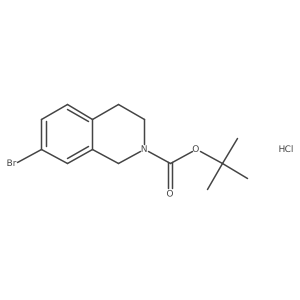 tert-Butyl 7-bromo-3,4-dihydroisoquinoline-2(1H)-carboxylate hydrochloride Structure