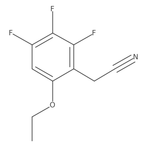 6-Ethoxy-2,3,4-trifluorophenylacetonitrile结构式